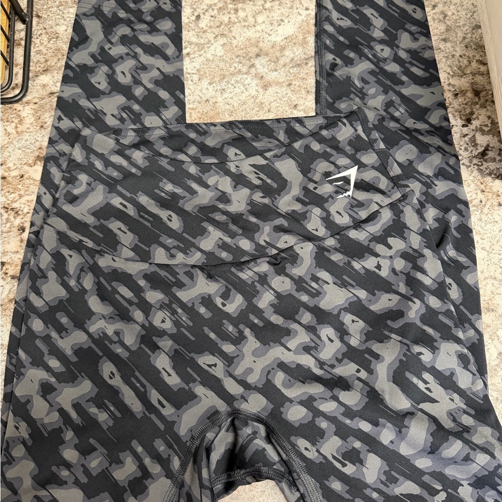 Gymshark Charcoal Camouflage Leggings